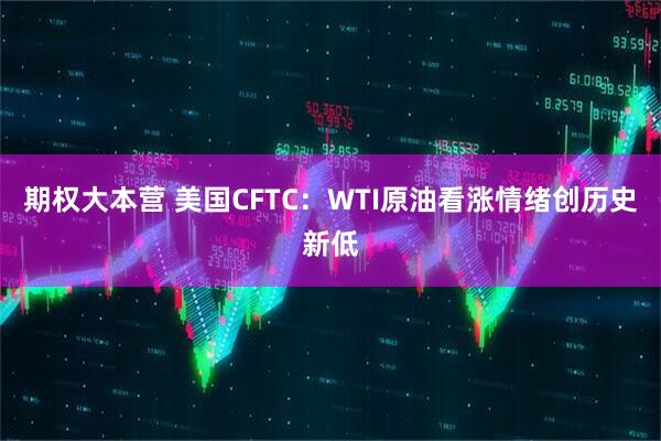 期权大本营 美国CFTC:WTI原油看涨情绪创历史新低