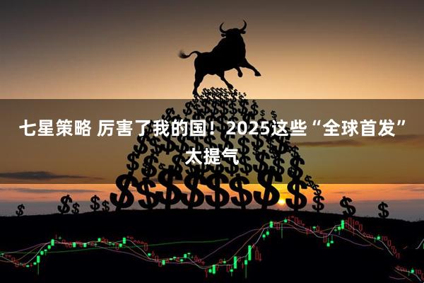 七星策略 厉害了我的国!2025这些“全球首发”太提气